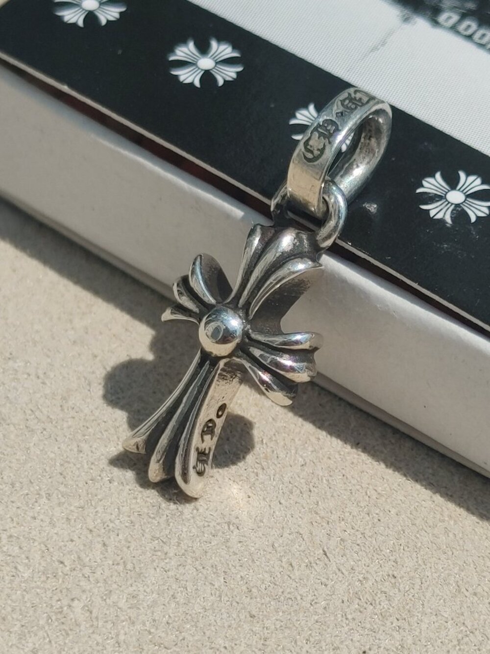 Chrome Hearts "Baby Fat" Cross Pendant Charm 925 Sterling Silver *Authentic* ✅